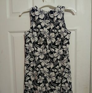 Black and White Flower Dress